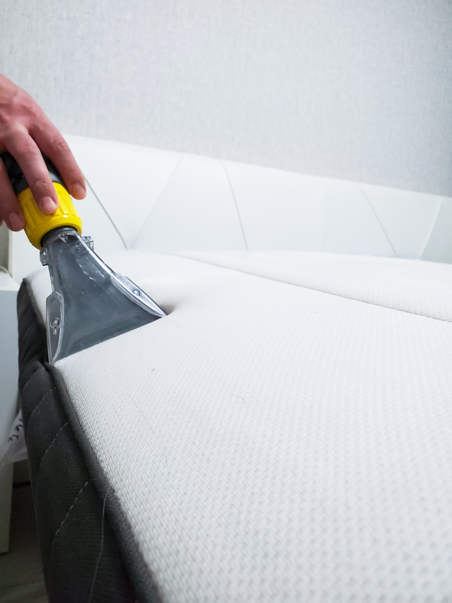 spring cleaning or regular cleaning. clean the mattress
